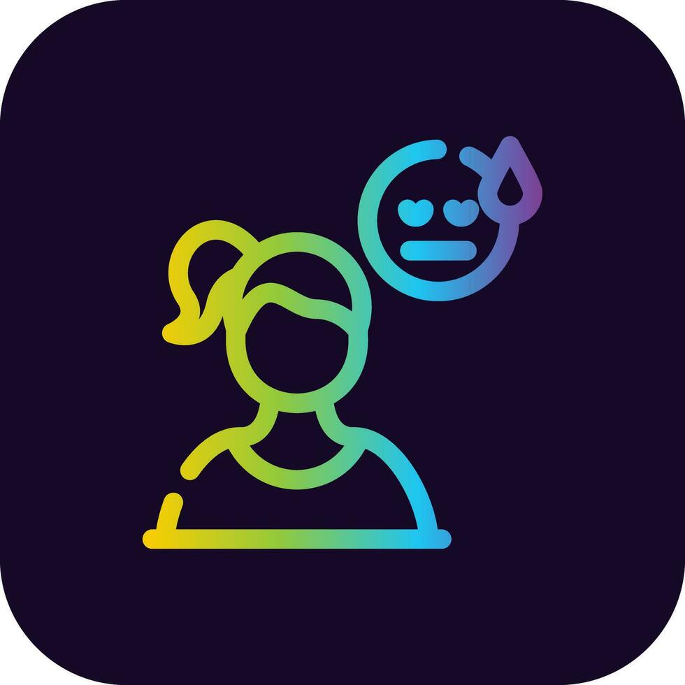 Bored Creative Icon Design vector