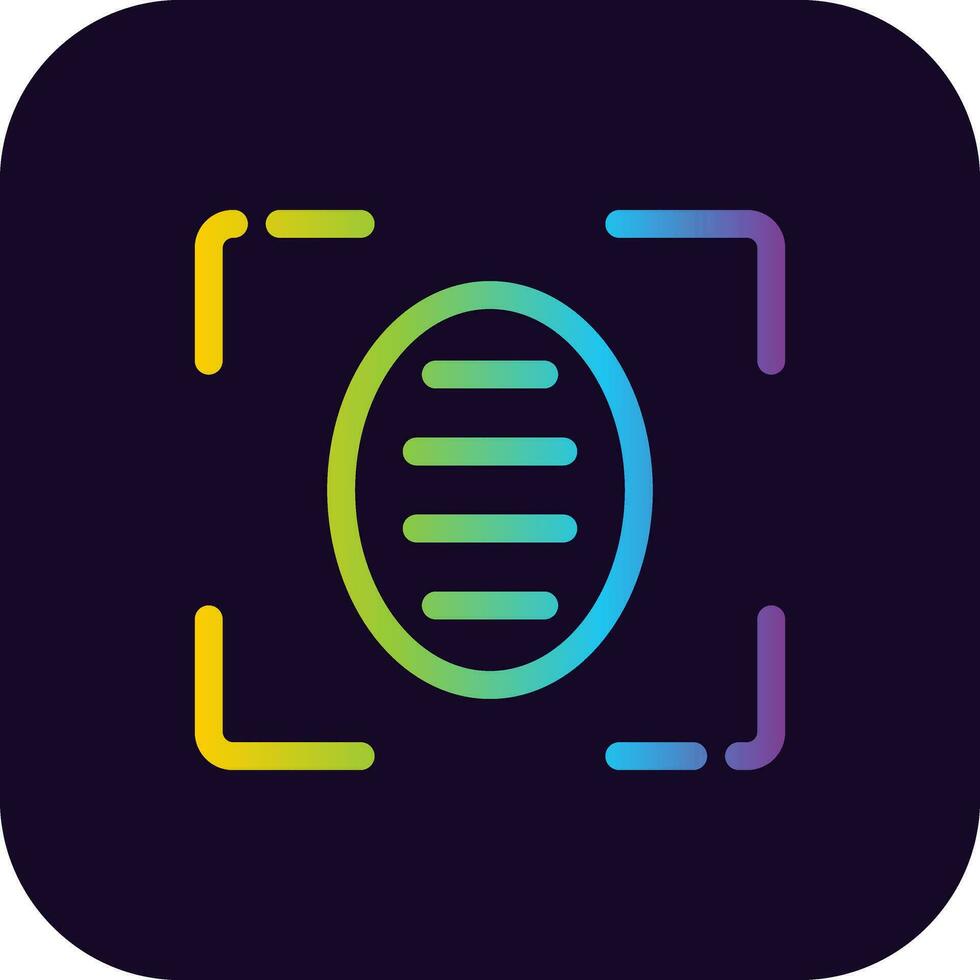 Biometrics Creative Icon Design vector