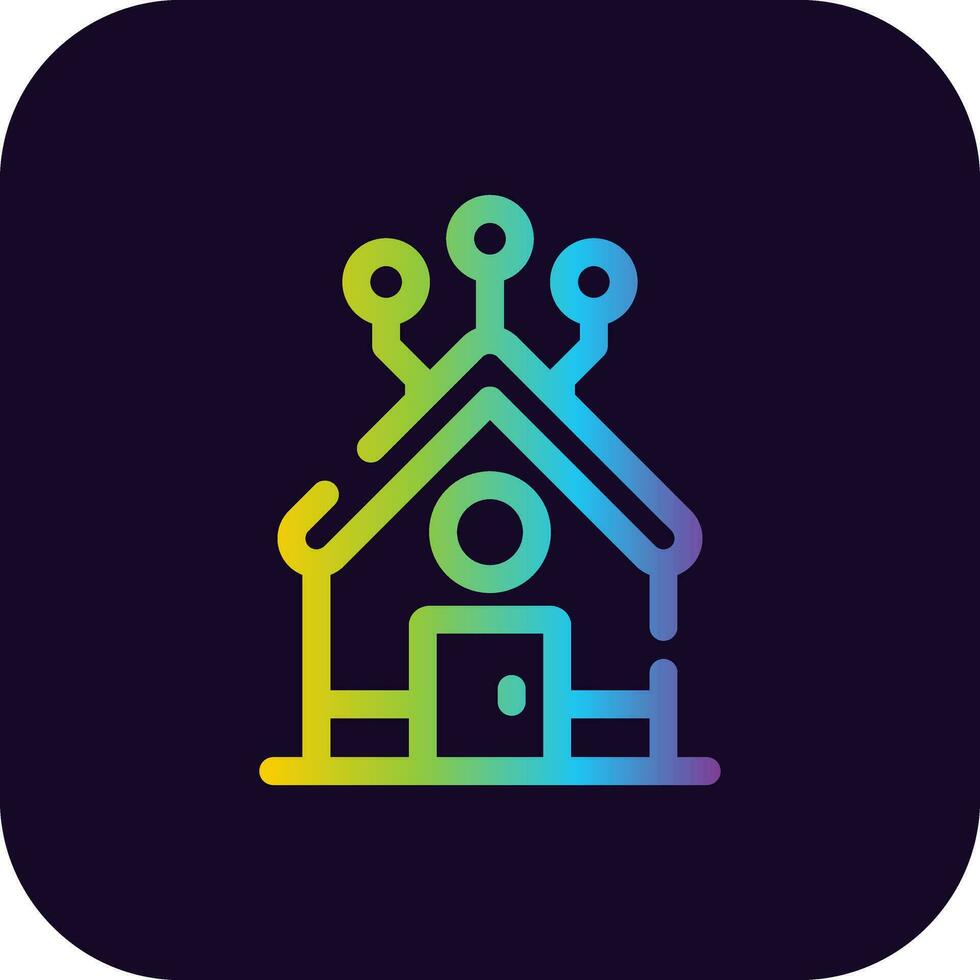 Home Network Creative Icon Design vector