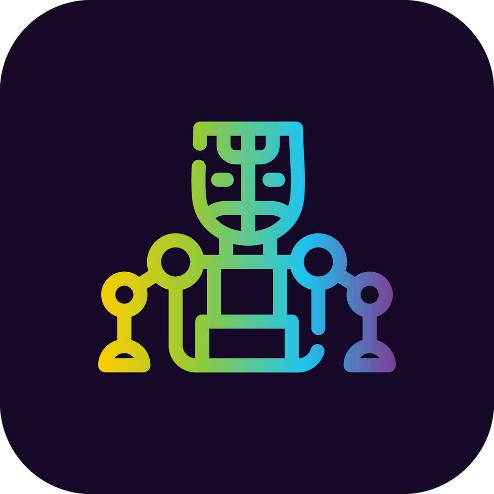 Humanoid Creative Icon Design vector