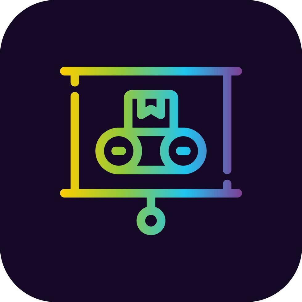 Machine Learning Creative Icon Design vector