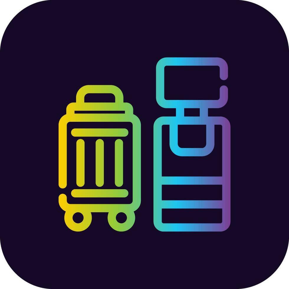 Self Check In Creative Icon Design vector