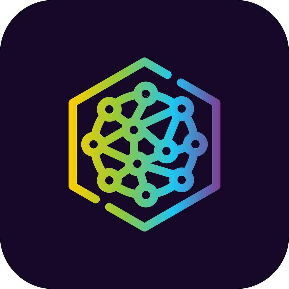 Nanotechnology Creative Icon Design vector