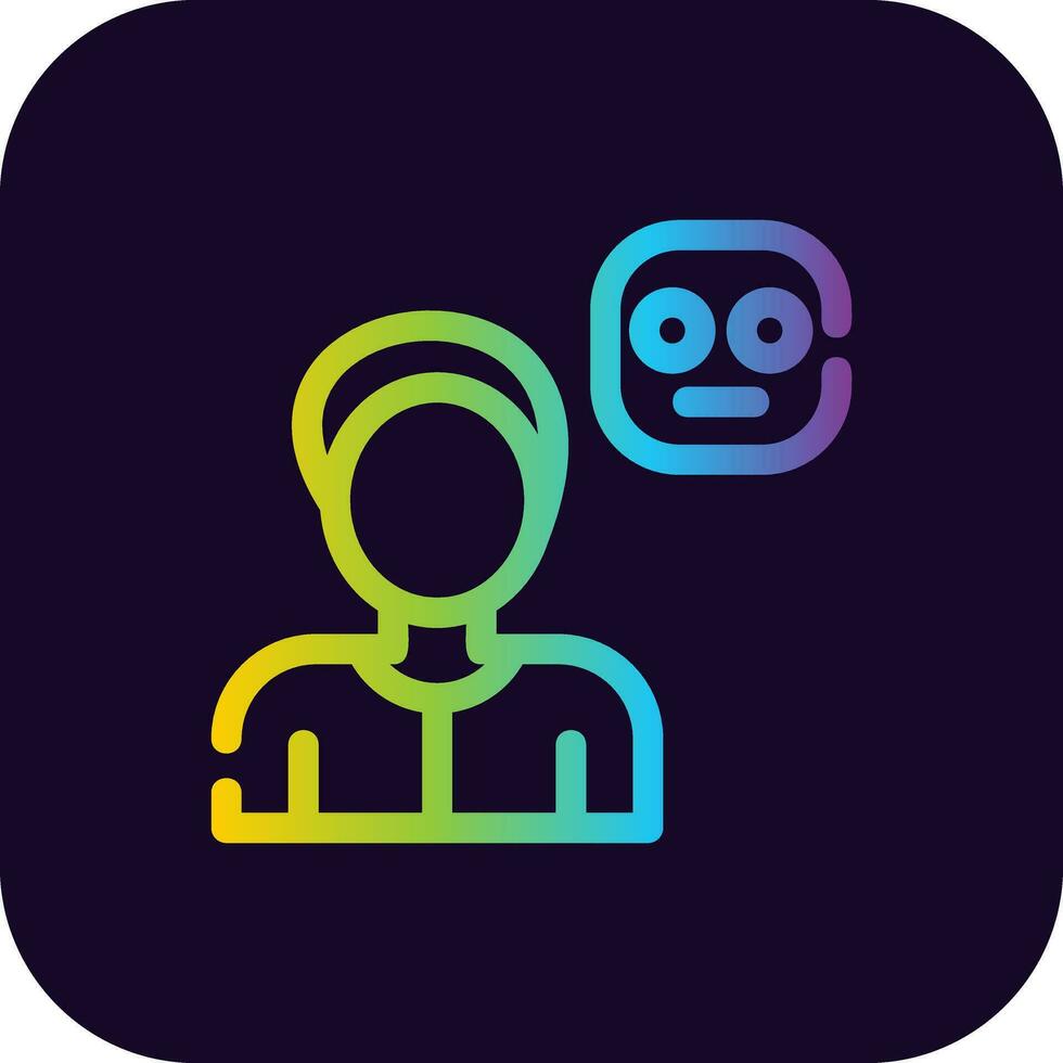 Overwhelmed Creative Icon Design vector