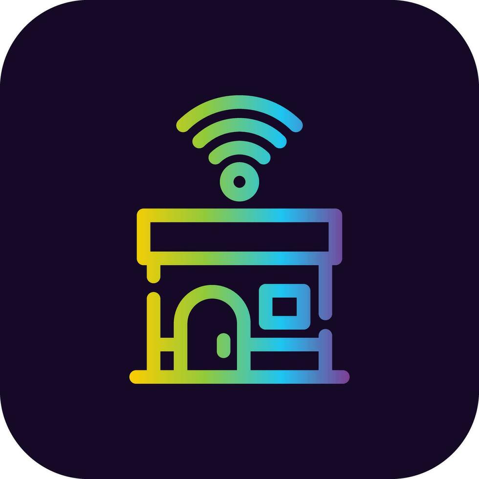 Smart House Creative Icon Design vector