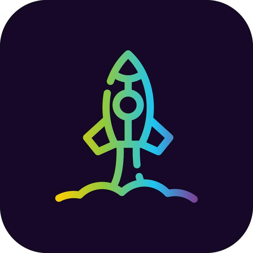 Spaceship Creative Icon Design vector
