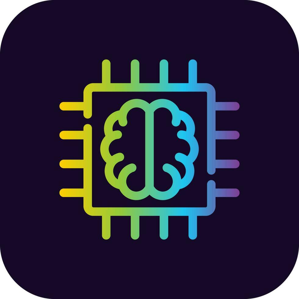 Super Brain Creative Icon Design vector