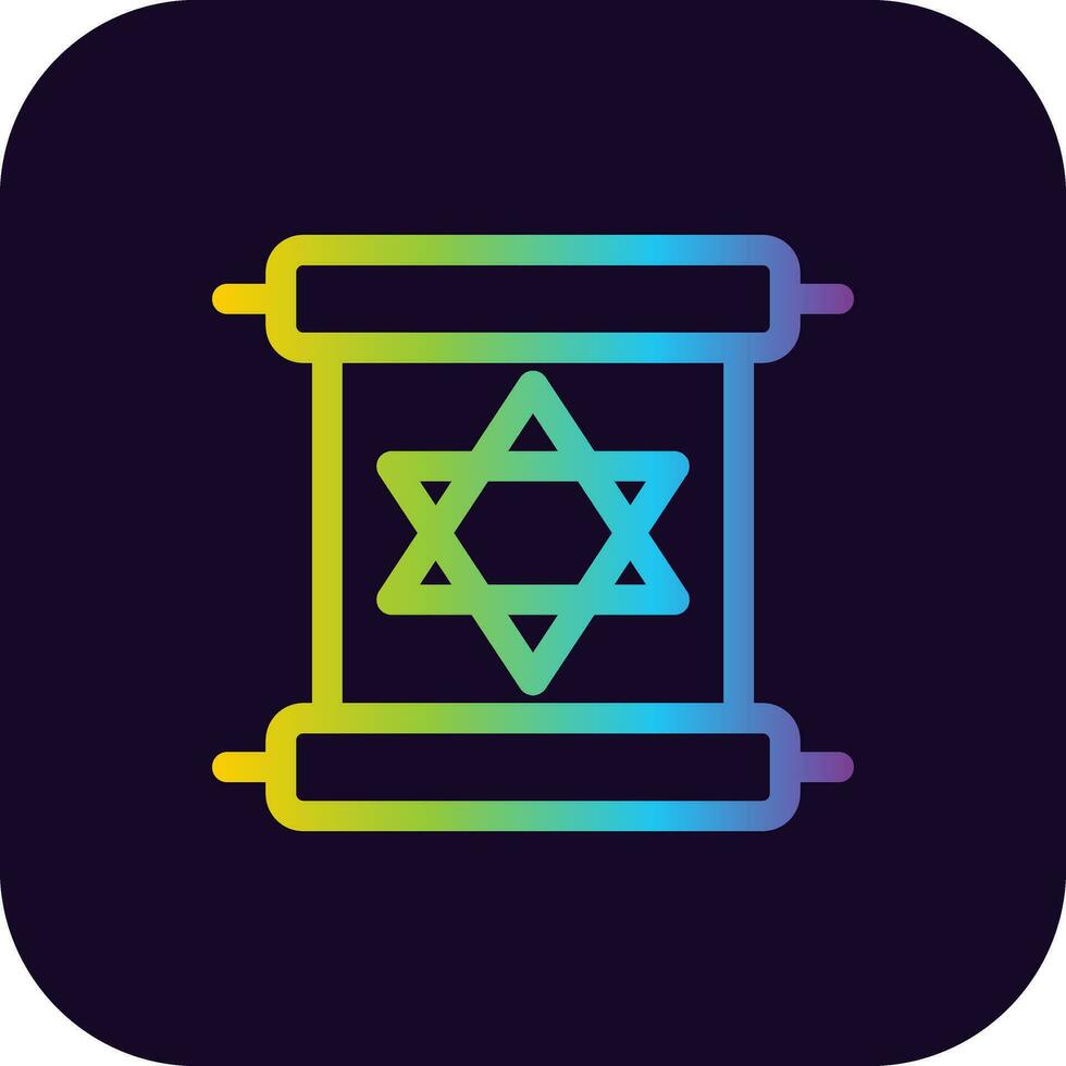 Scroll torah Creative Icon Design vector