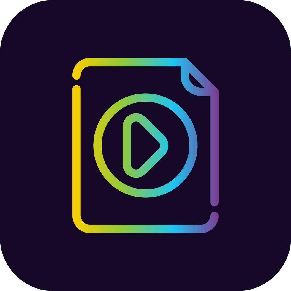 Video File Creative Icon Design vector