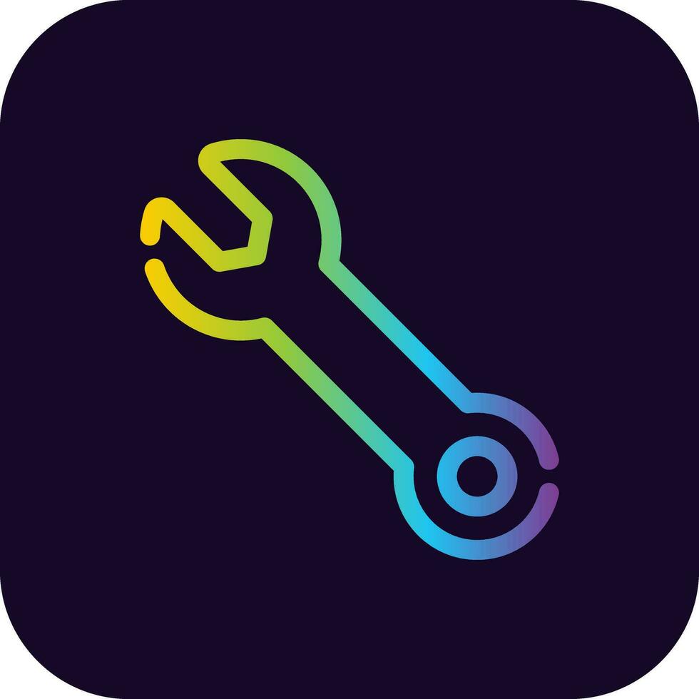 Wrench Creative Icon Design vector