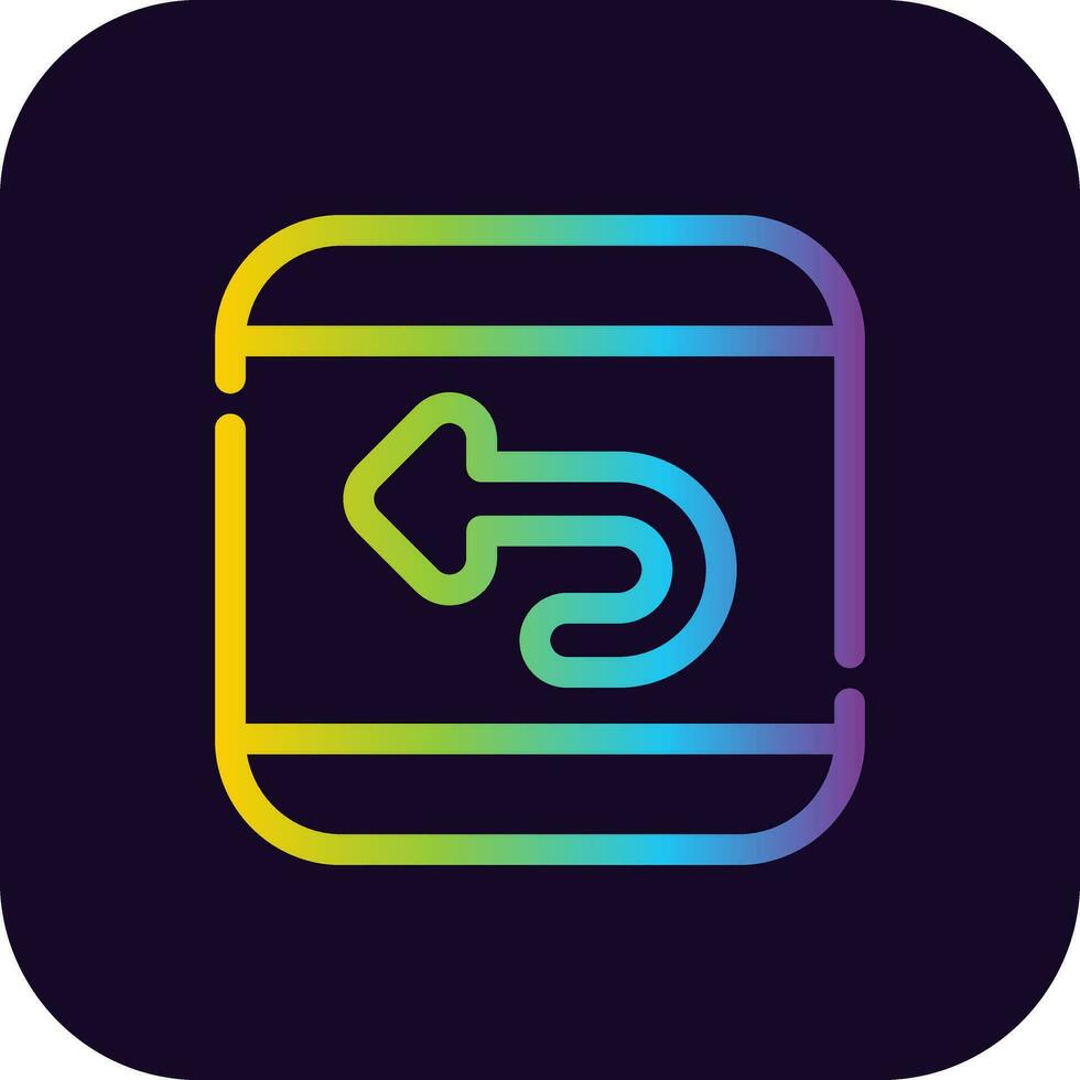 Undo Creative Icon Design vector