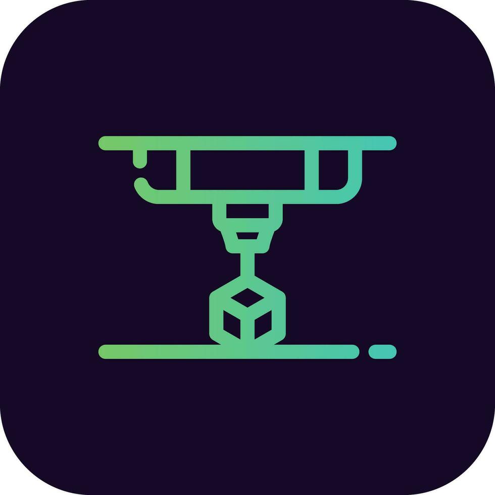 3D Printing Creative Icon Design vector