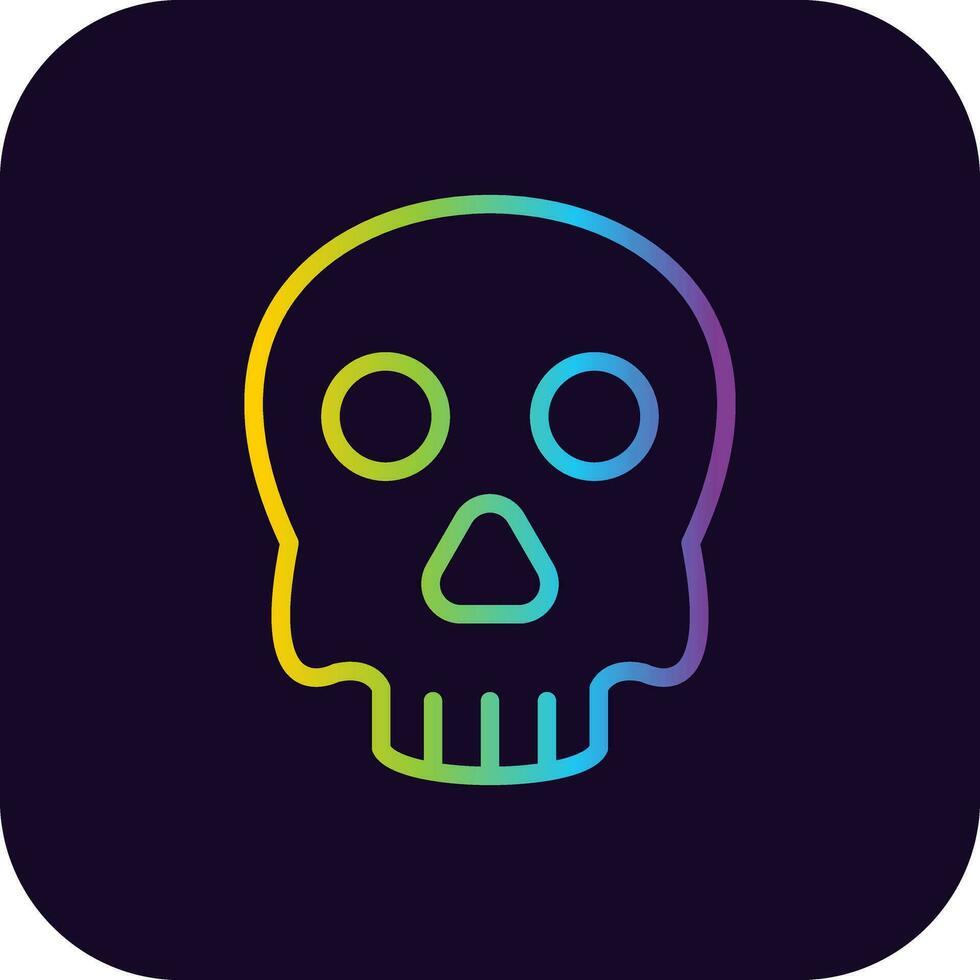 diseño de icono creativo de calavera vector