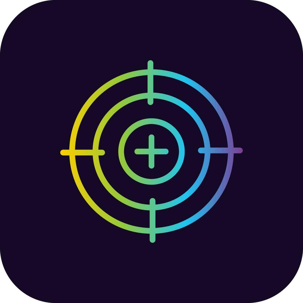 Crosshair Creative Icon Design vector