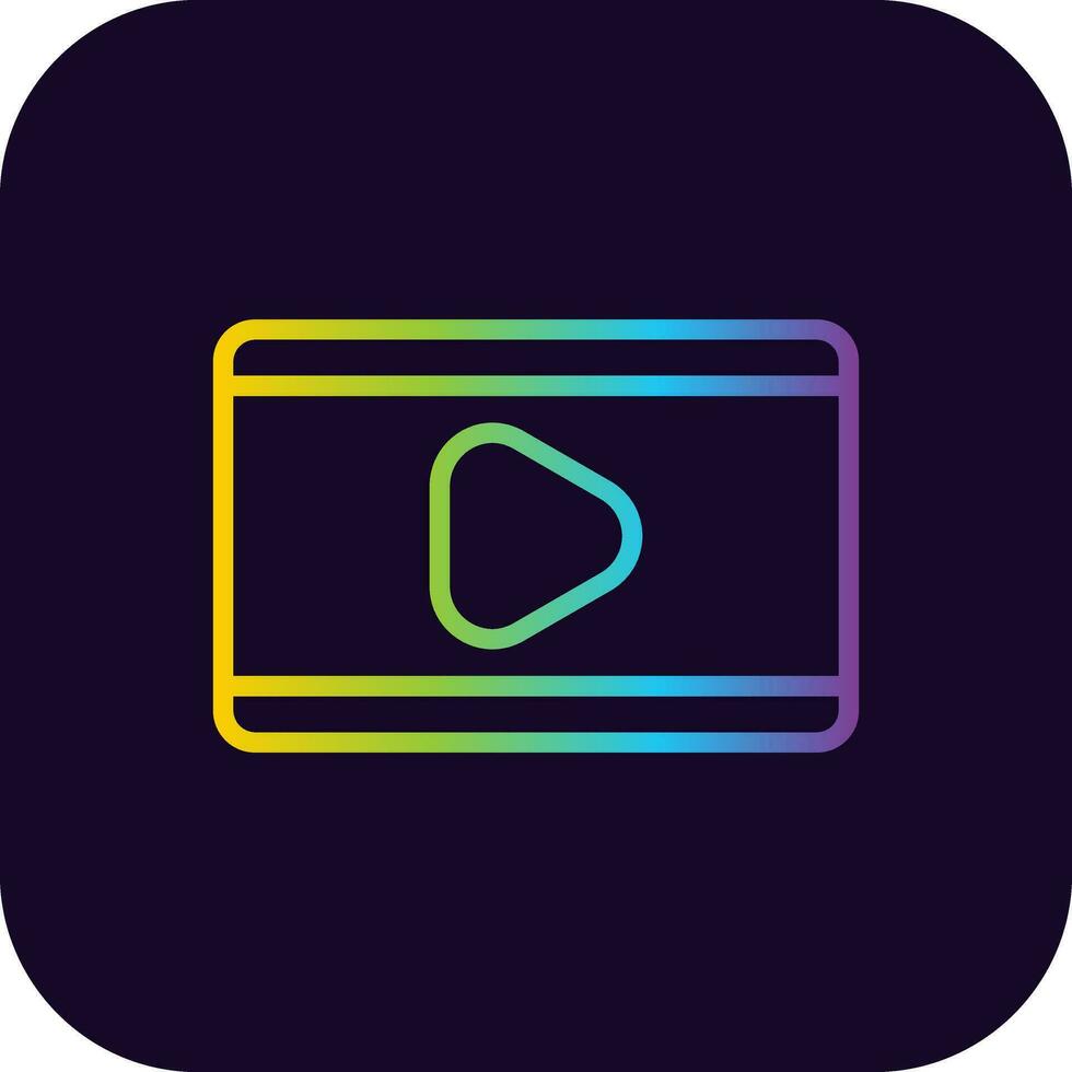 Video Play Creative Icon Design vector