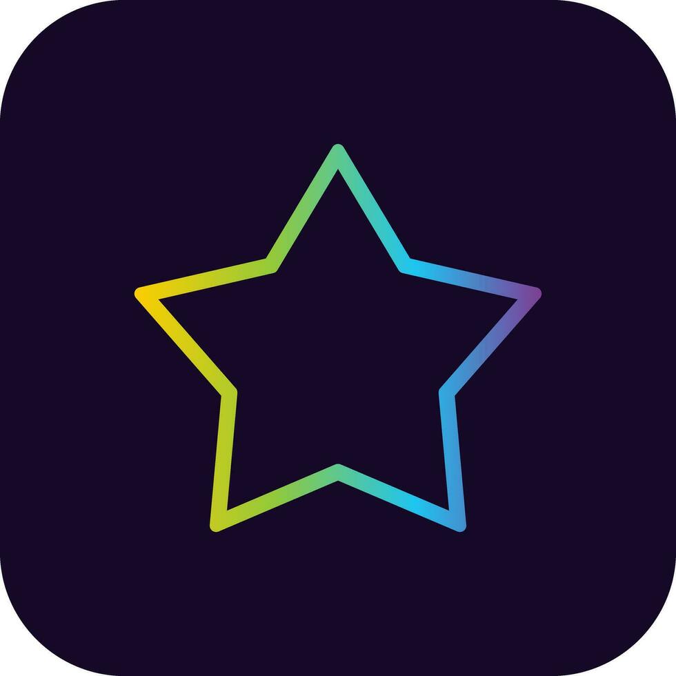 Star Creative Icon Design vector