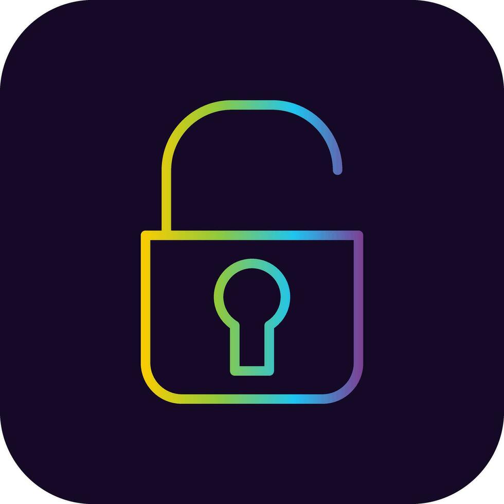 Unlock Creative Icon Design vector