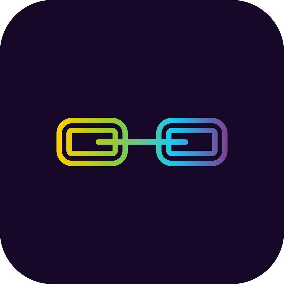 Link Creative Icon Design vector