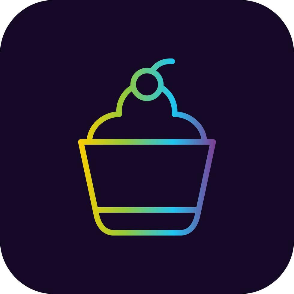 Cupcake Creative Icon Design vector