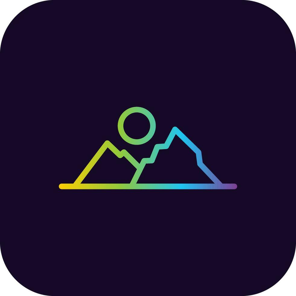 Mountains Creative Icon Design vector