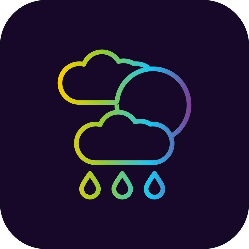 Weather Forecast Creative Icon Design vector