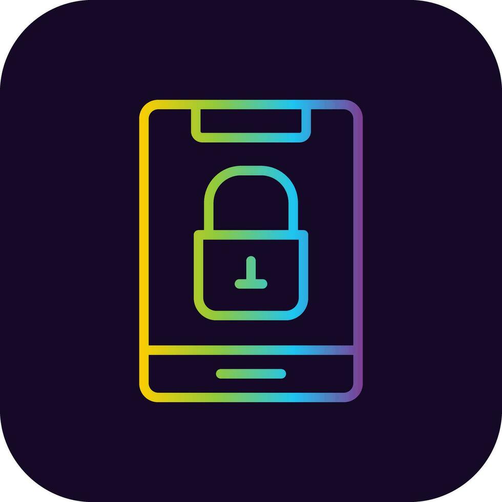 Lock Screen Creative Icon Design vector