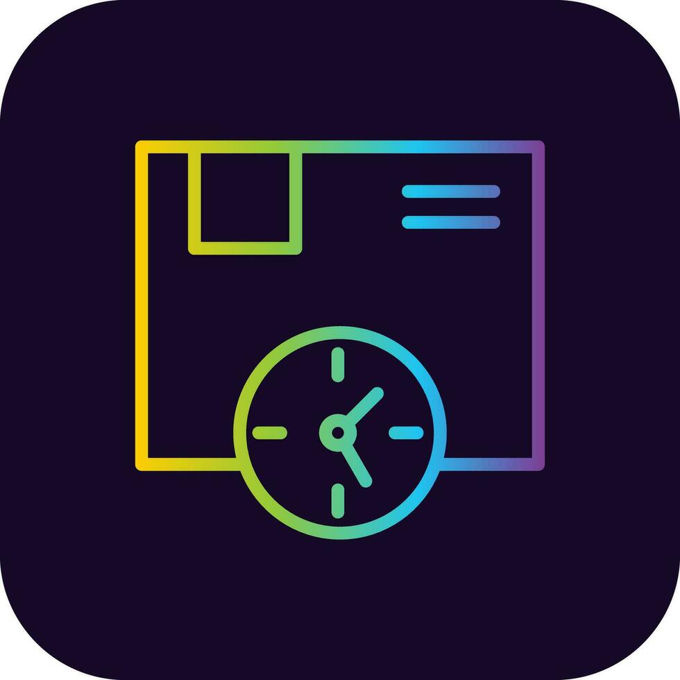 Delivery Time Creative Icon Design vector