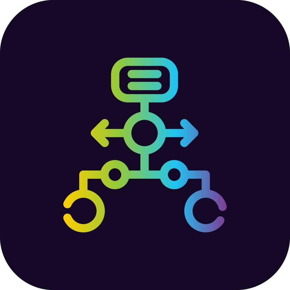 Horizontal Hierarchy Creative Icon Design vector