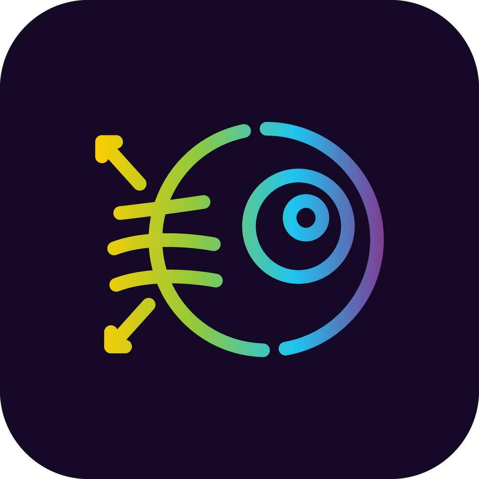Ocular Hypertension Creative Icon Design vector
