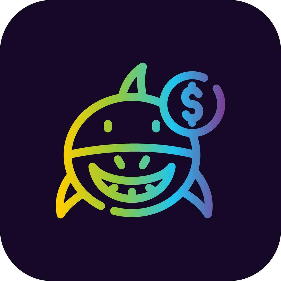 Loan Shark Creative Icon Design vector
