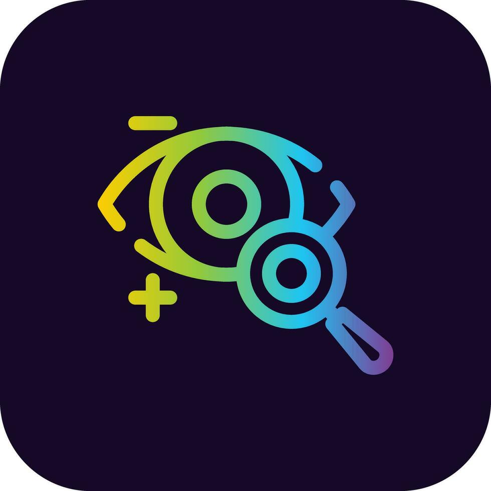 Eyesight Check Creative Icon Design vector