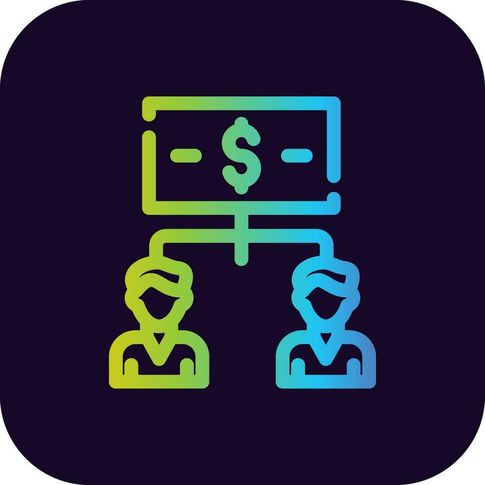 Equity Crowdfunding Creative Icon Design vector