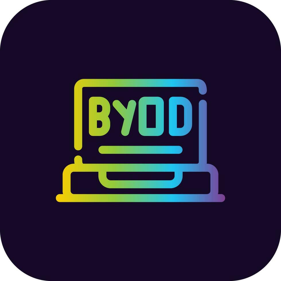 BYOD Tour Creative Icon Design vector