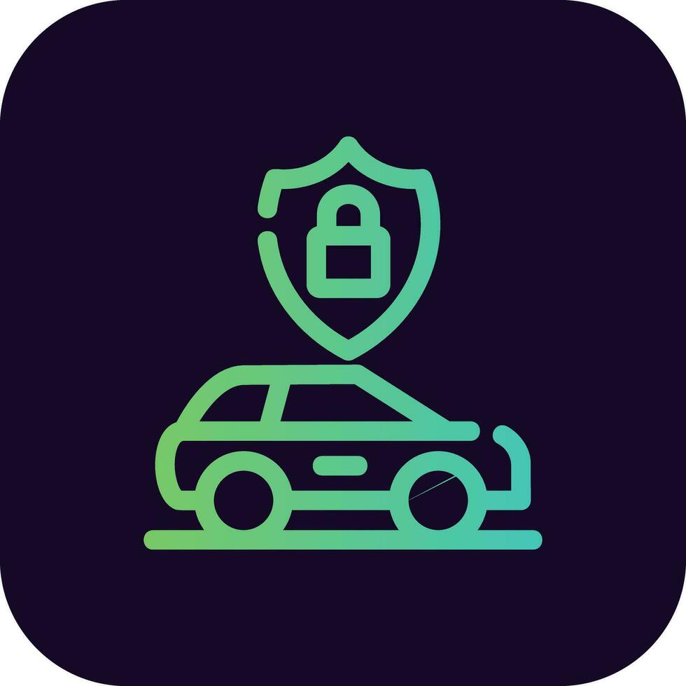 Anti Theft System Creative Icon Design vector