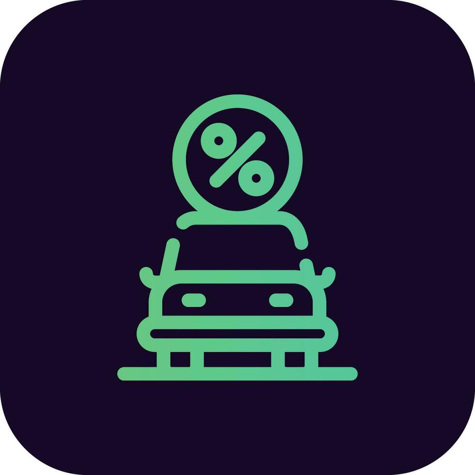 Car Loan Creative Icon Design vector