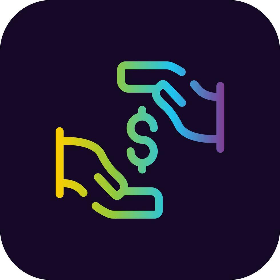 Buyout Price Creative Icon Design vector
