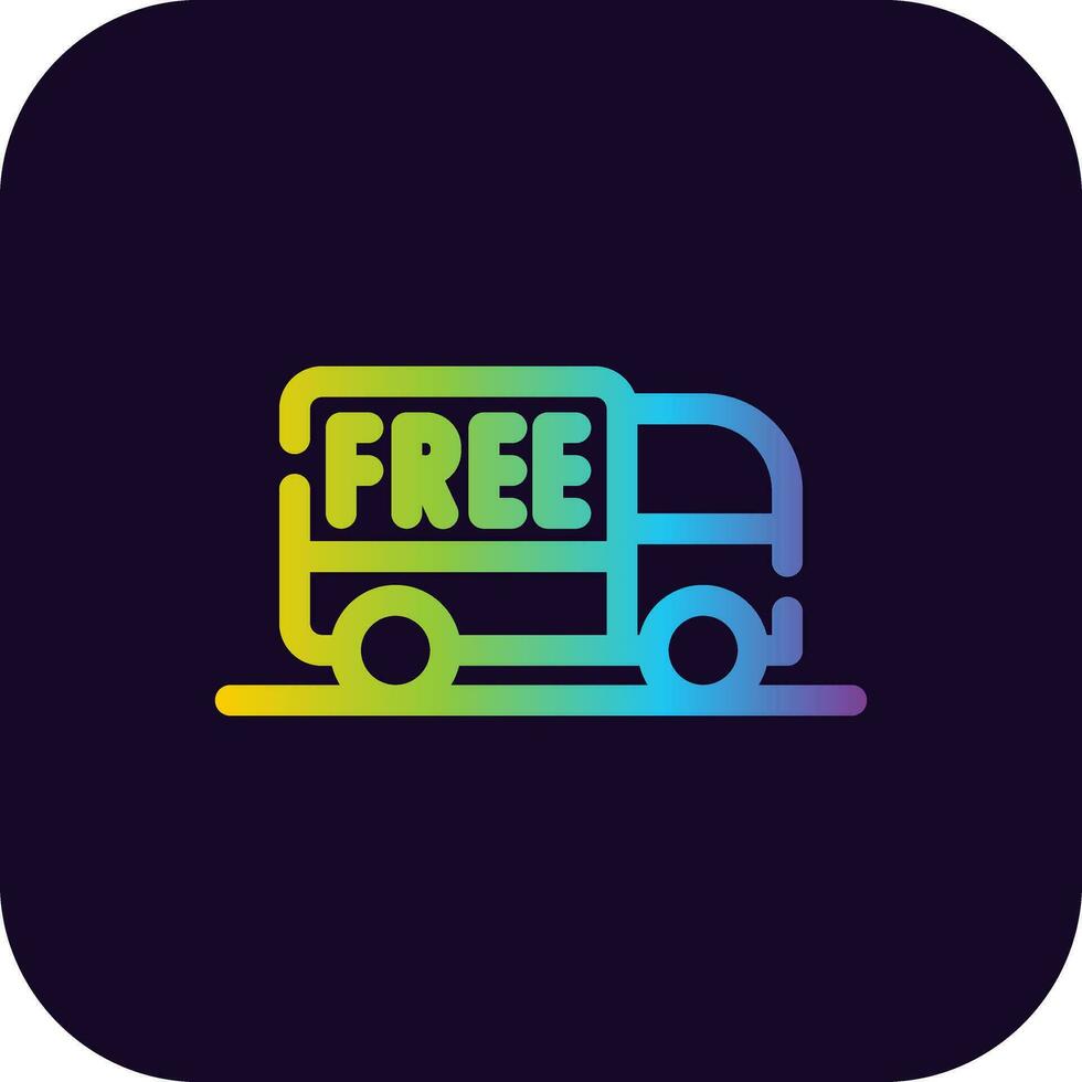 Free Delivery Creative Icon Design vector