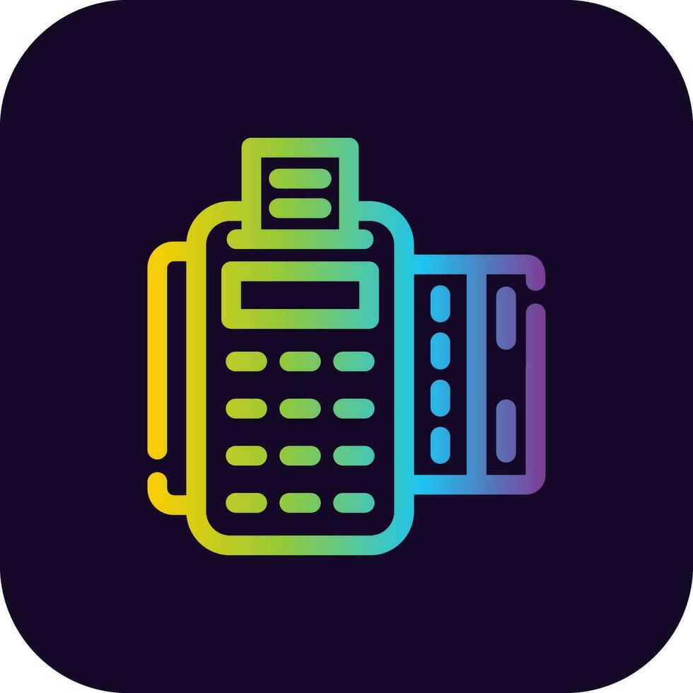 Card Machine Creative Icon Design vector