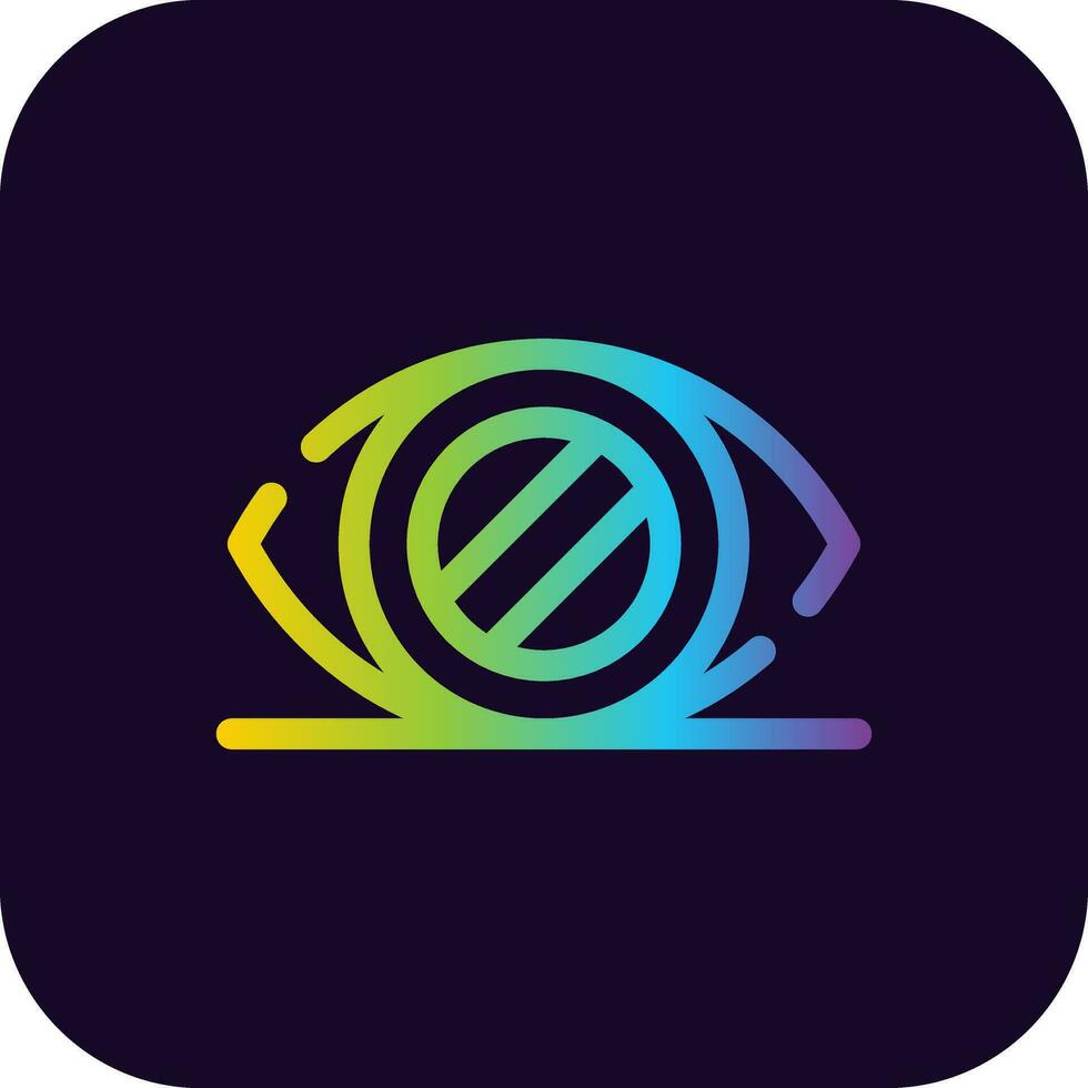 Glaucoma Creative Icon Design vector