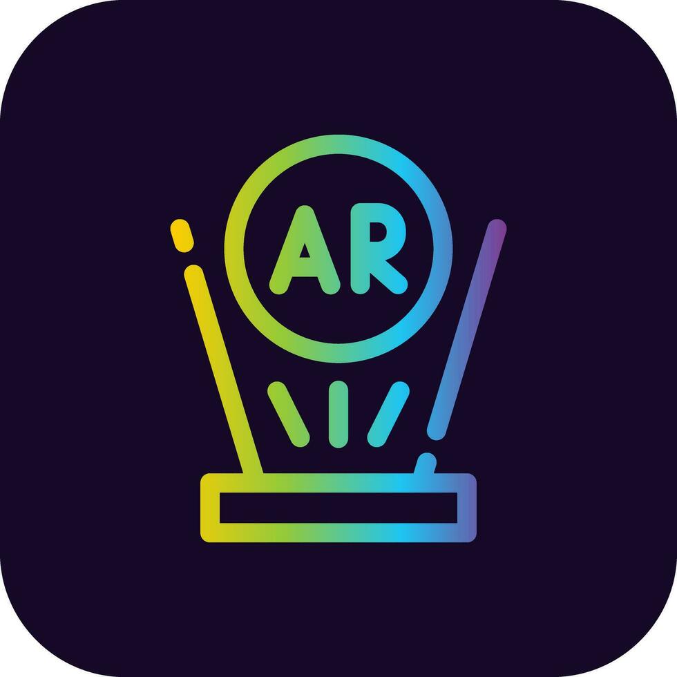 Augmented Reality Creative Icon Design vector