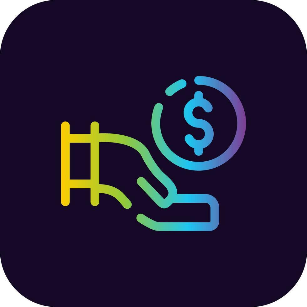Crowdfunding Creative Icon Design vector