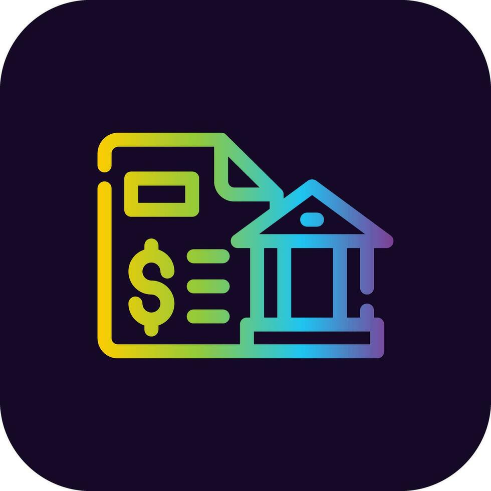 Bank Statement Creative Icon Design vector