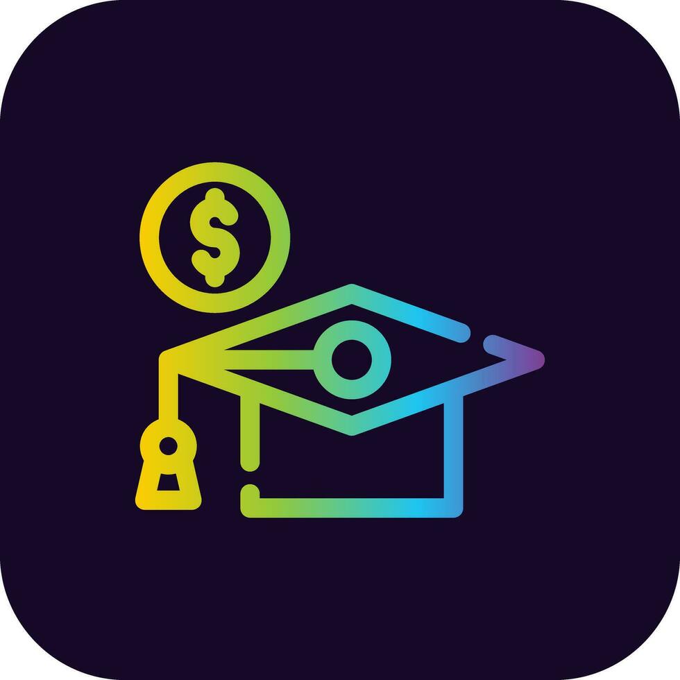 College Savings Plan Creative Icon Design vector