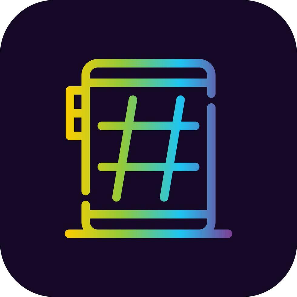 Hashtag Creative Icon Design vector