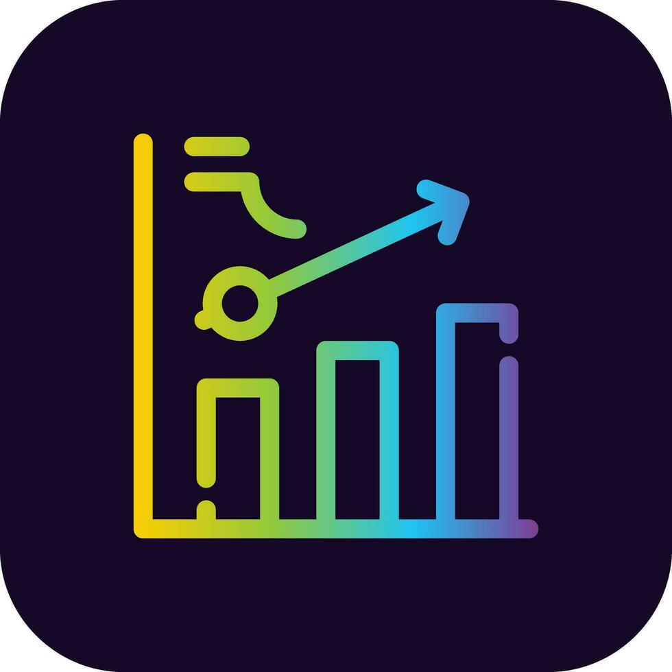 Clustered Bar Creative Icon Design vector