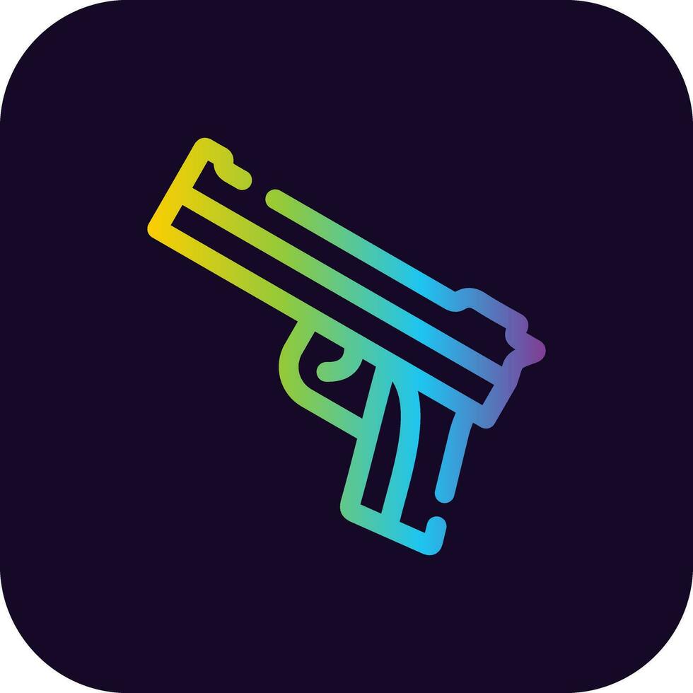 Police Gun Creative Icon Design vector