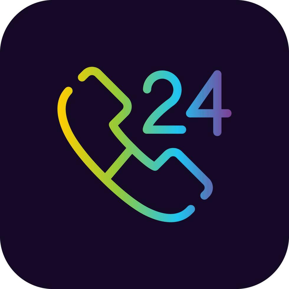 Service Hours Creative Icon Design vector