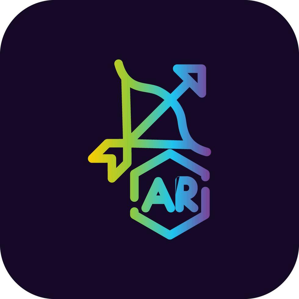 Ar Archery Creative Icon Design vector