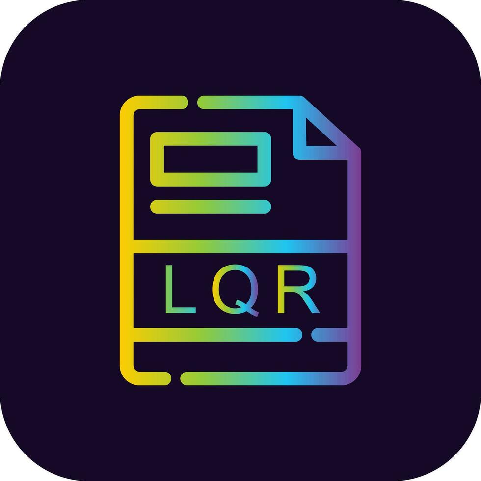 LQR Creative Icon Design vector