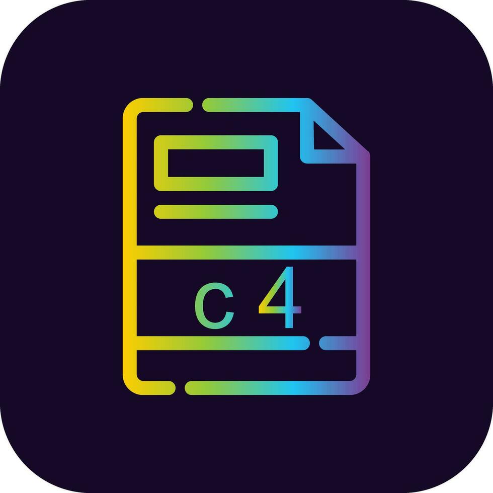 c4 Creative Icon Design vector